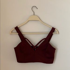 Maroon crop top!